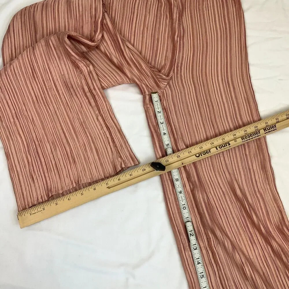 Free People Primavera Pleated Pants x The Jetset Diaries Pink XS